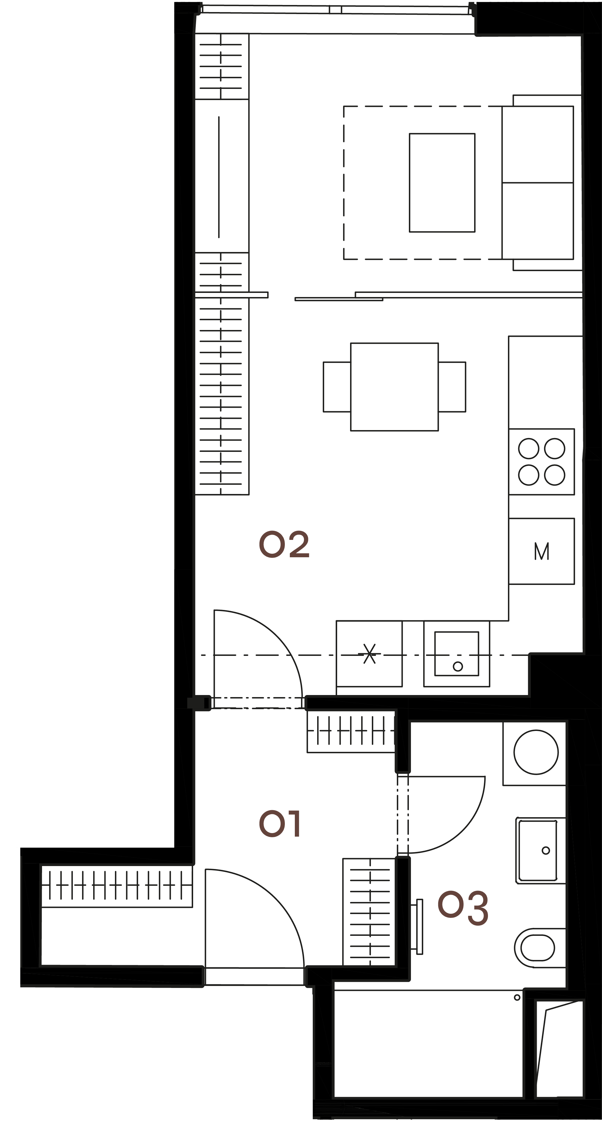 Půdorys – Byt 1.02