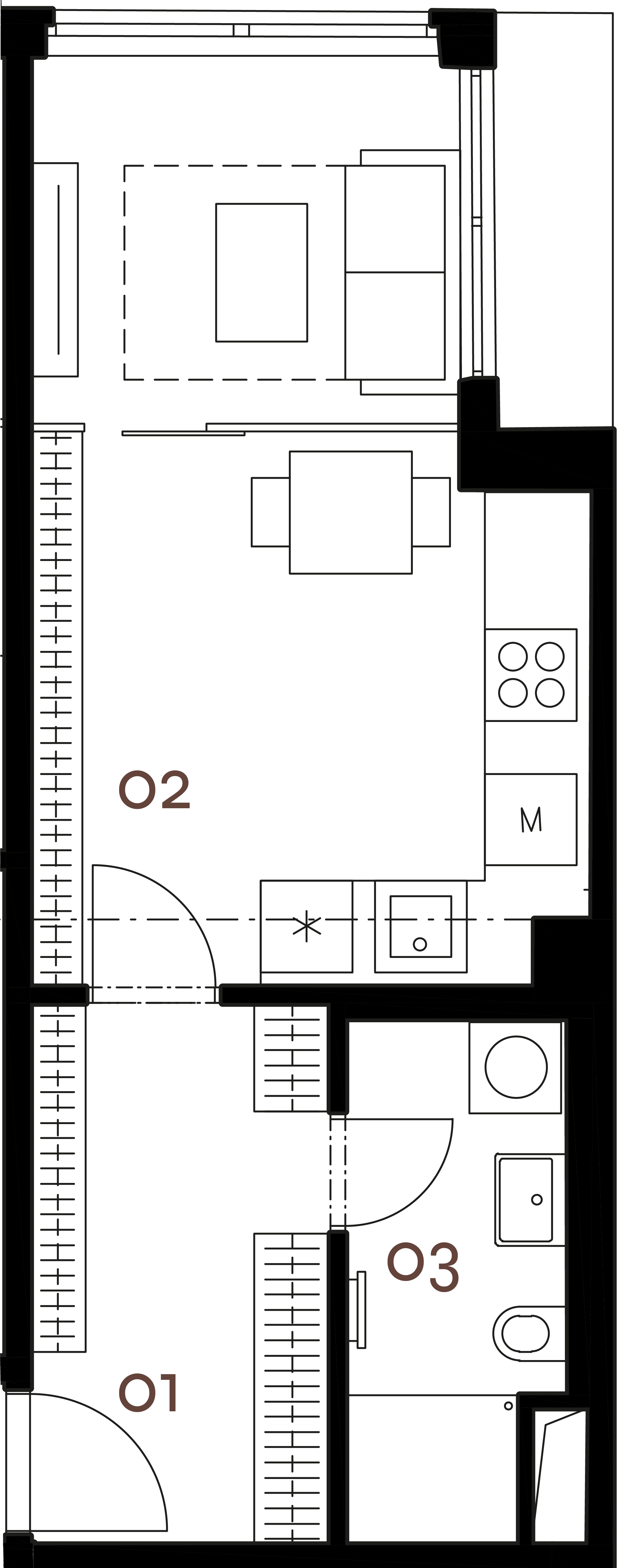 Půdorys – Byt 2.02