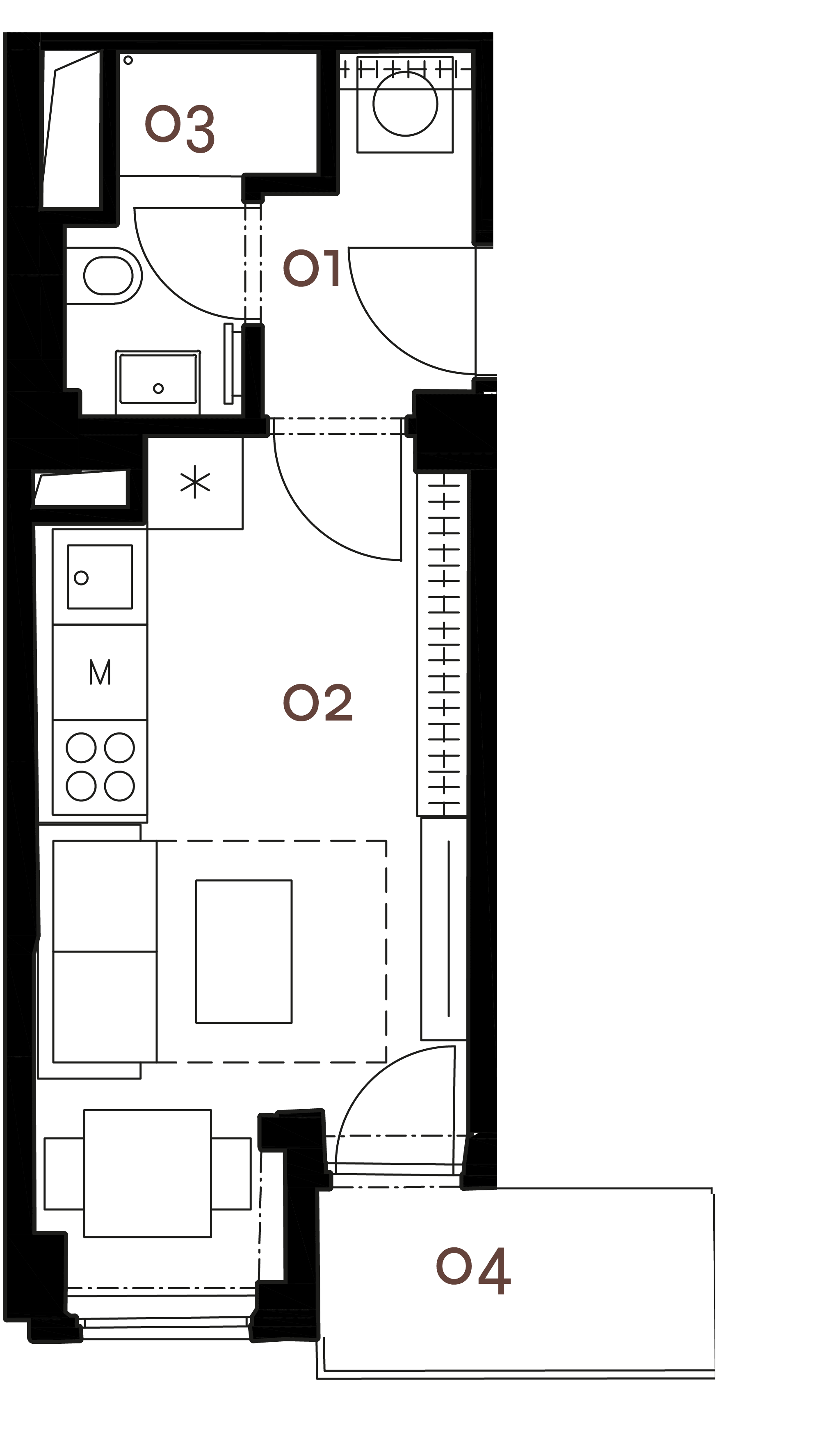 Půdorys – Byt 4.05